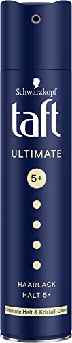 Taft Hair Polish Ultimate Hold & Crystal Shine, Hold Grade 5+ (250 ml), Styling Spray Provides Ultimate Hold and Radiant Crystal Shine for up to 72 Hours, No Residue