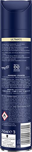 Taft Hair Polish Ultimate Hold & Crystal Shine, Hold Grade 5+ (250 ml), Styling Spray Provides Ultimate Hold and Radiant Crystal Shine for up to 72 Hours, No Residue