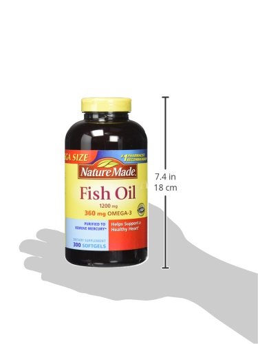 Nature Made Fish Oil Omega-3 1200mg, 300 Softgels
