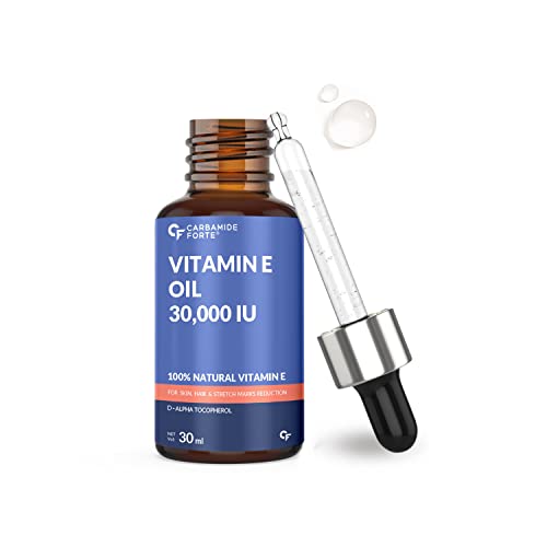 Carbamide Forte Vitamin E Oil 30000 IU - 100% Natural Vitamin E Oil - Pharma Grade & Tested for Purity - 30ml