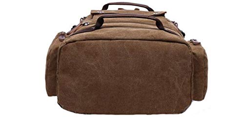 Fur Jaden Black Canvas Travel Backpack (Black)