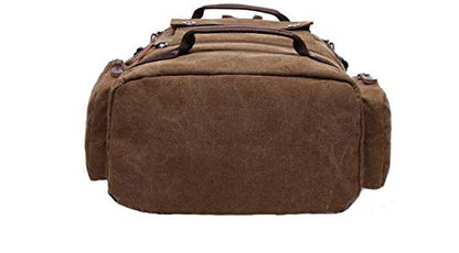 Fur Jaden Black Canvas Travel Backpack (Black)