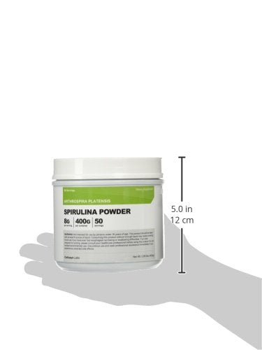 Nutricost Spirulina Powder 400 Grams - Pure Spirulina Powder; 8000mg Per Serving; 50 Servings.