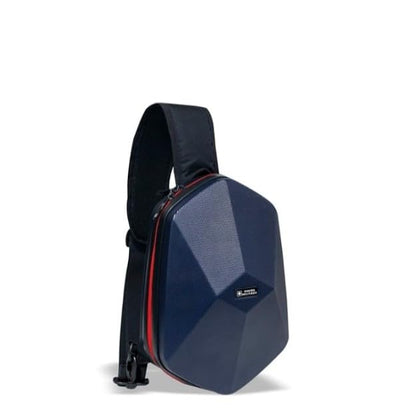SWISS MILITARY UFO Sling Bag 7L | Diamond Design Cross Body Side Bag | Card Holder Pocket | Anti Theft Chest Bag | Easy to Carry Bag for Men & Women | Mini Travel Bag for Phone Passport Wallet Navy
