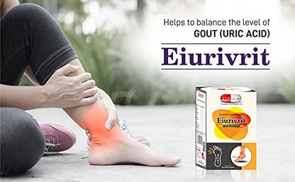 Eiurivrit Ayurvedic UricAcid Medicine | Balancing Uric Acid Naturally | Uric Acid Control I Uric Acid Balance I Gout Pain Relief | 60 capsule