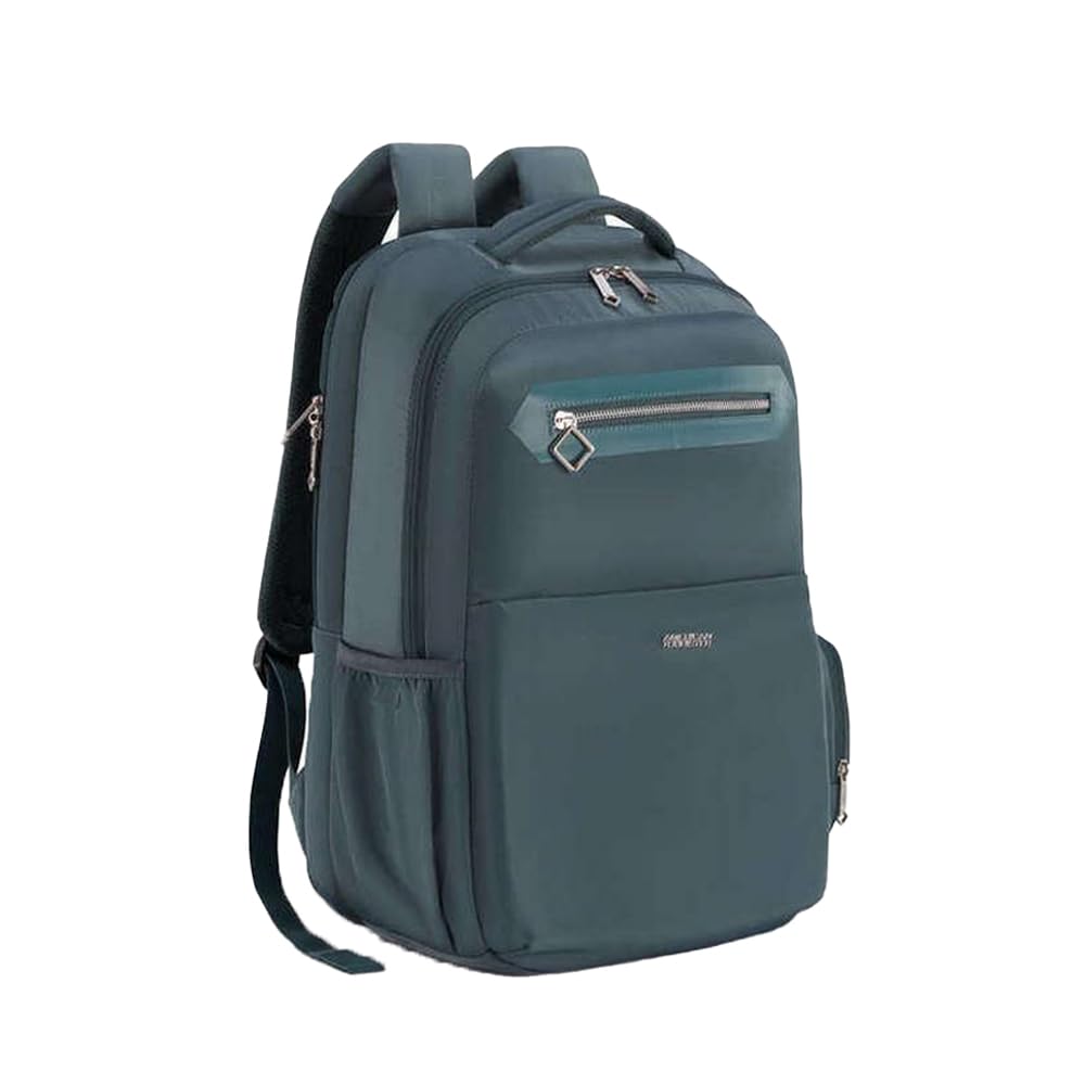 American Tourister Zipper Jit+ Polyester Men's Backpack (Free Size, Green)