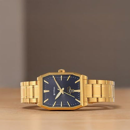 Titan Regalia Analog with Day and Date Opulent Blue Dial Watch for Men-- image 8