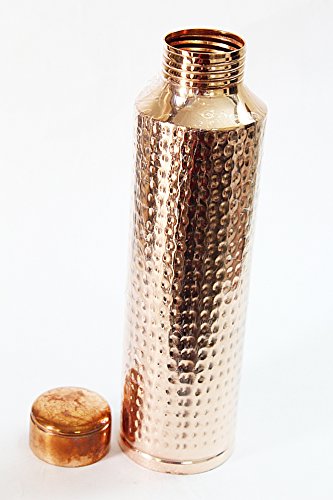 Laps of Luxury - Pure Copper Bottle Hammered Design 1000 ml