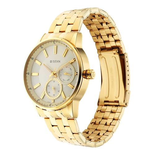 Titan Regalia Opulent White Dial Analog Stainless Steel Strap Watch for- image 5