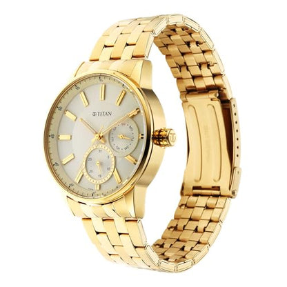 Titan Regalia Opulent White Dial Analog Stainless Steel Strap Watch for- image 5