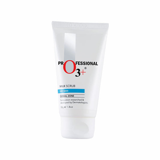 O3+ Milk Scrub Enriched with Macadamia Nuts Extracts for Clean & Bright Complexi