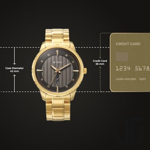 Titan Regalia Opulent Analog with Day and Date Black Dial Watch for Men- image 6