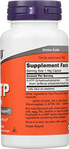 Now Foods 5-Htp, 60 Vcaps 100 mg- image 2