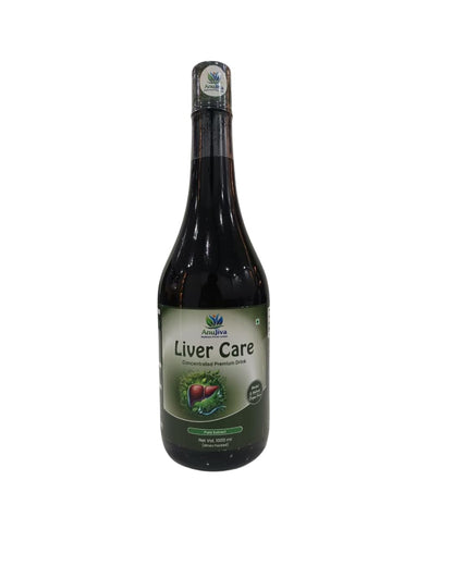 AnuJiva Liver Care Concentrated Premium Herbal Drink, Sugar Free, Pure Extract, Liquid, 1000 ml