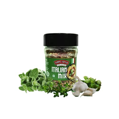 Carpe Victus Italian Mix Seasoning for Italian Cuisine, Herbs for Seasonings and Cooking, Mix for Toppings, Fine Quality Spice Mix for Pasta & Pizza, 80 grams