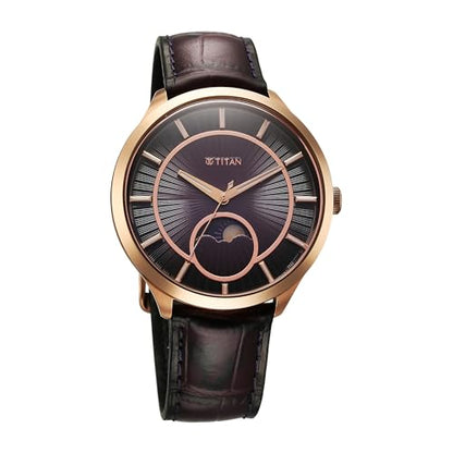 Titan Analog Purple Dial Men's Watch-10028WL01- image 8