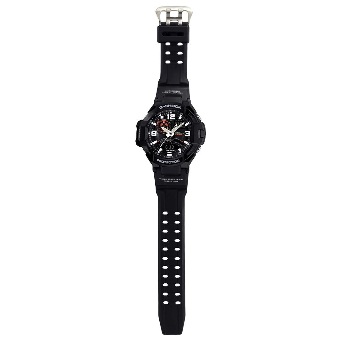 Casio G-Shock GA-1000-1ADR Analog-Digital Black Dial Men Watch Black Resin Strap (G435)