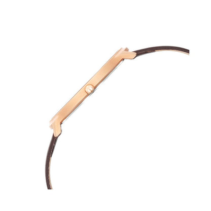 Titan Edge Quartz Analog Black Dial Leather Strap Watch for Men-NS1843W- image 2