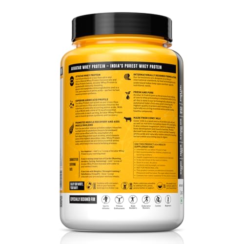 avvatar WHEY PROTEIN | 1Kg | Caramel Crème Flavour | 27g Protein | 29 S- image 3