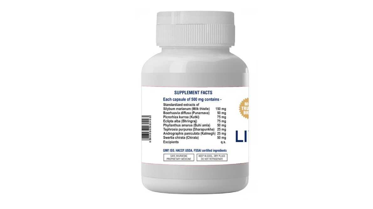Ayush Herbs Livertone 1 * 60 Caps Brown