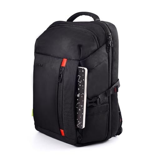 Timus London Black Professional Laptop Backpack for Men & Women 28 L with 15.6 Inch Laptop Compartment | Water resistant with USB Port Anti-Theft Bag | Polyester Fabric