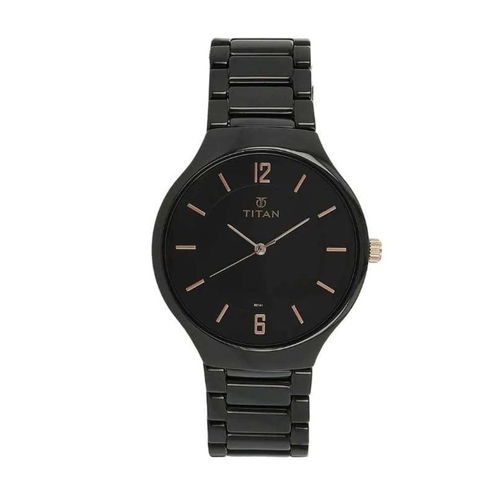 Titan Ceramic Analog Black Dial Men's Watch NM90014KC02/NN90014KC02/NP90014KC02/