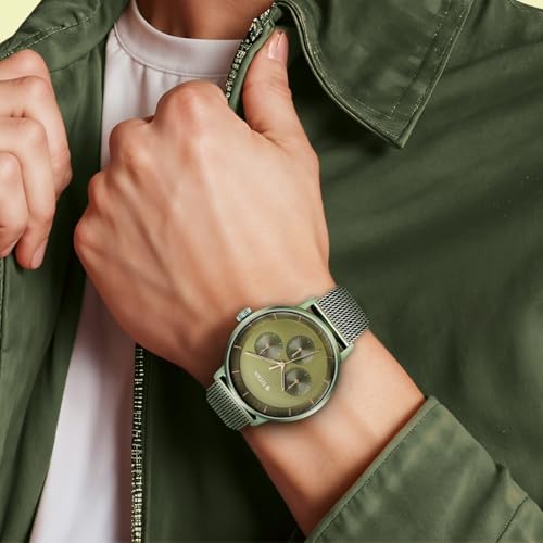 Titan Modern Classics Green Dial Quartz Multifunction Stainless Steel S- image 7