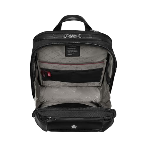 Victorinox Swiss Designed Deluxe Backpack, Laptop Bag For Men & Women, Architecture Urban 2, 23 Litres, Black, 653356
