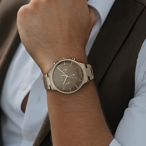 Titan Urban Magic Quartz Multifunction Brown Dial Brown Stainless Steel- image 7