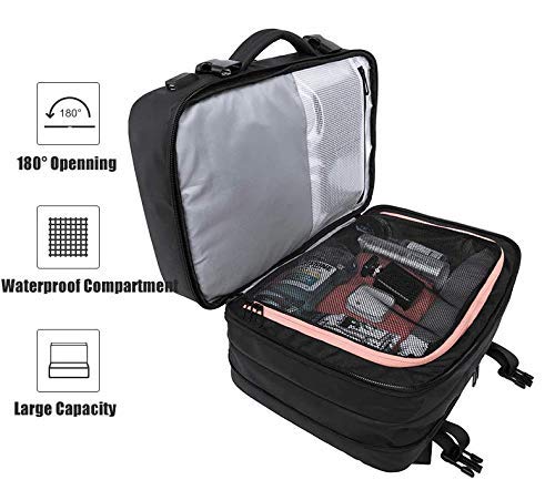Red Lemon Bange Urban Pack Laptop Backpack for men and women | Multi-Compartment Water Resistant Business Travel Laptop Backpack upto 17" (1908 Black)