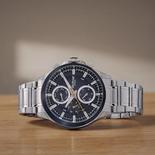 Titan Octane Active Analog Blue Dial Men's Watch NM90104KM01/NN90104KM0- image 9