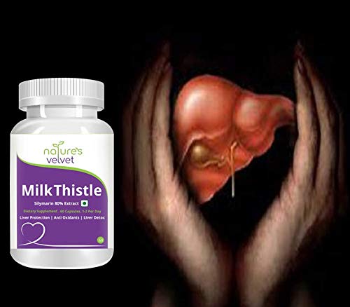 Nature's Velvet Milk Thistle 80% Silymarin Pure Extract - 60 Veg Capsul- image 4