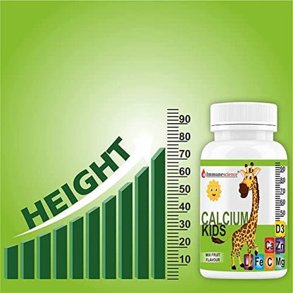 Immunescience Calcium For Kids With Vitamin D3 (Vit d), Magnesium, Zinc- image 5