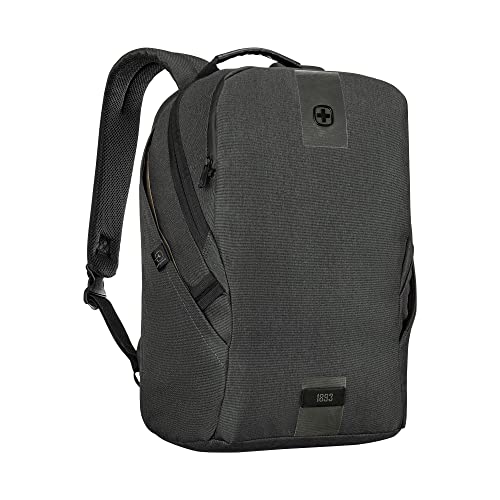 WENGER, MX ECO Light, 16 Inch Laptop Backpack, 20 Liters Charcoal, Swiss Designed-Blend of Style and Function, 612262