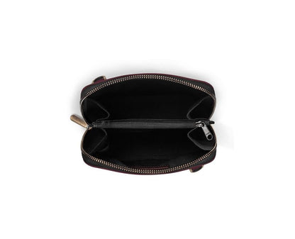 DailyObjects Trapeze Sling Crossbody Bag for Women and Latest Stylish Zip Wallet Purses for Women's, Girls | Durable Vegan Leather | Ladies Mobile Sling Bag | Zipper Closure | Made in India (Combo)