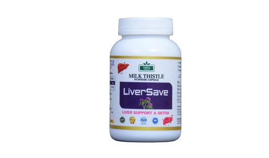 LiverSave Milk Thistle Ayurvedic Capsules | Alcoholic Liver, Support and Detox | Capsule For Detoxification, Digestive Health & Immune Boost