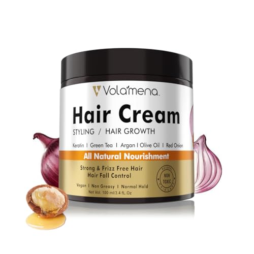 Volamena Onion & Argan Oil Hair Cream Hair Growth & hair Fall Control For Men & Women 120 ml