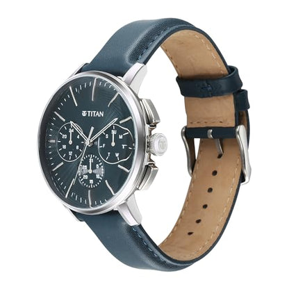 Titan Analog Silver White Dial Men's Watch-90200SL03- image 8