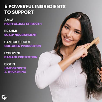 Carbamide Forte Biotin for Hair Growth with Amla, Brahmi & Bamboo Extra- image 9