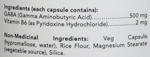 Now Foods Gaba 500Mg + B-6 200Vcap- image 2