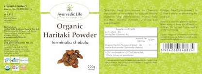 Ayurvedic Life Organic Haritaki Powder 200 gms Pack of 1