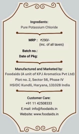 Foodaids Potassium Salt (100 GM)[Good for BP Patients and Joint pain] S- image 6