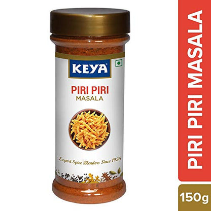 Keya Piri Piri Masala | Exotic Spices Blend For French Fries | An All Purpose Seasoning, Perfect for Pop Corn, Pasta, Fries | 150gm