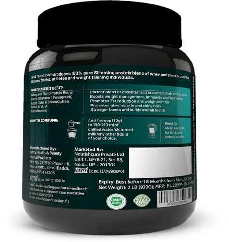 SOS Nutrition Women Protein & Herbs to Reduce Body Fat, Manage Weight &- image 6