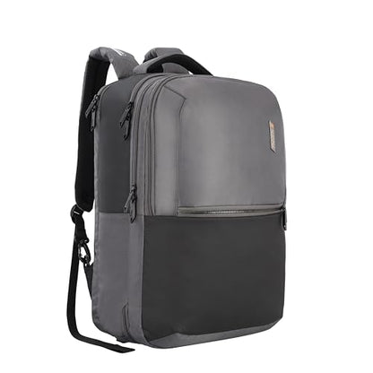 American Tourister Segno 2.0 Polyester Unisex Laptop Backpack (Grey,Frsz)