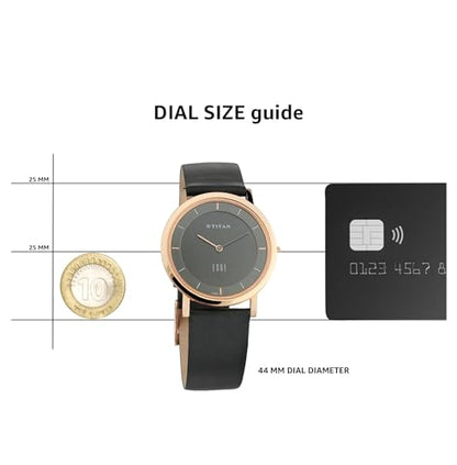 Titan Edge Analog Grey Dial Men's Watch-NM1595WL09 / NL1595WL09- image 3