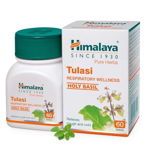 Himalaya Wellness Pure Herbs Tulasi Respiratory Wellness | Holy Basil |Relieves