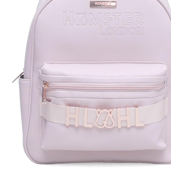 HAMSTER London Melissa Backpack Pink Stylish & Spacious Backpack for Girls, Kids & Teens