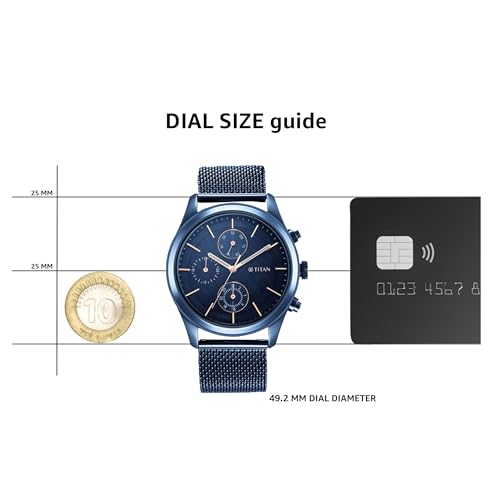 Titan Neo Splash Sartorial Quartz Multifunction Midnight Blue Dial Meta- image 3