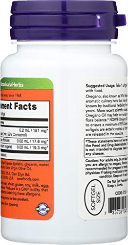 Now Foods OREGANO OIL ENTERIC COATED Softgels- image 7